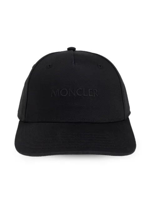 Moncler embroidered gabardine cap Black K10933B0005404863