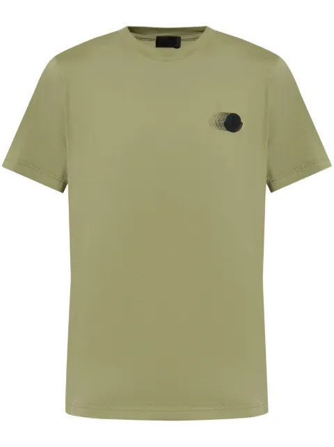 Moncler logo-patch T-shirt Green K10918C0002889A17