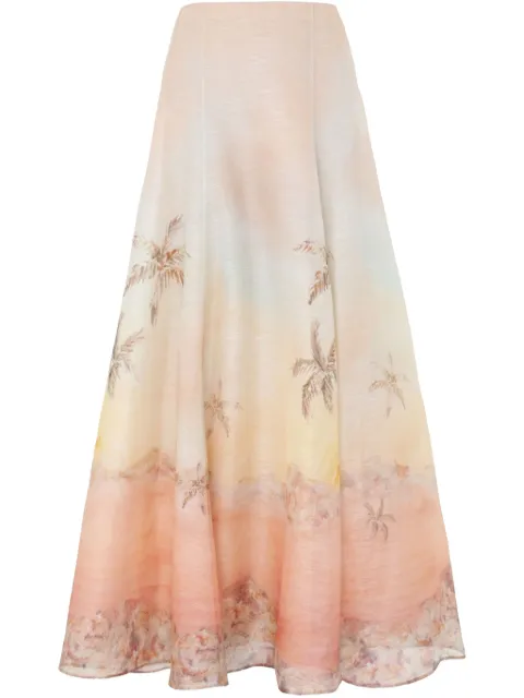 ZIMMERMANN Illuminate maxi skirt Pink 3267SS251