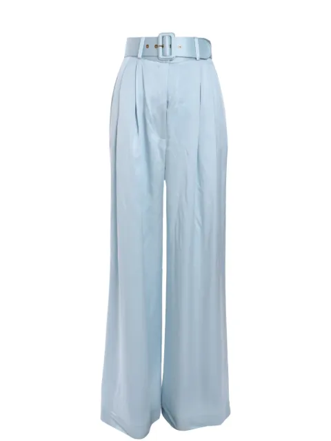 ZIMMERMANN pleated silk trousers Blue 2151PS25R