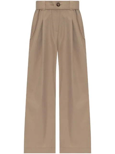 Moncler buttoned palazzo pants Neutrals K10932A0001259866