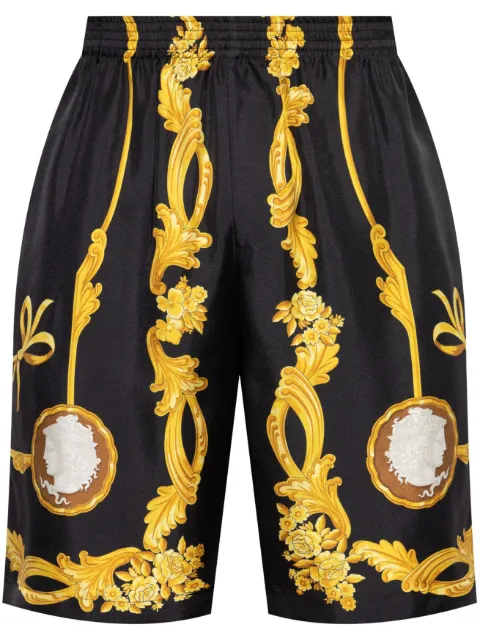 Versace Cameo silk shorts Black 10024761A14187