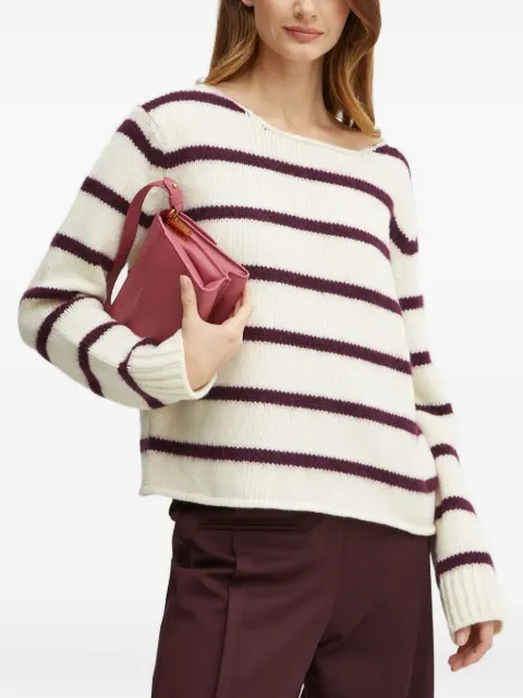 Forte Forte striped boat-neck sweater Neutrals 13341MYKNIT