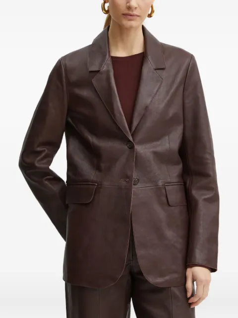 Forte Forte leather single-breasted blazer Brown 13214MYJACKET