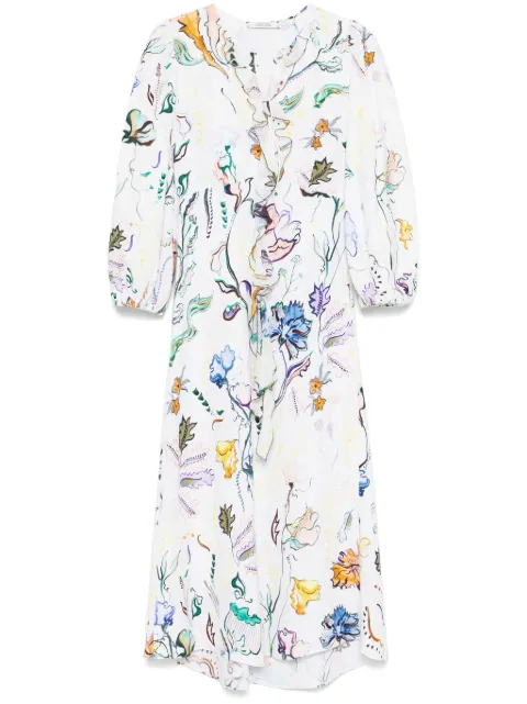 Dorothee Schumacher Floral Power midi dress White 948504