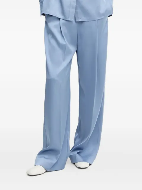Stine Goya pleated wide-leg trousers Blue SGPS25P0392261