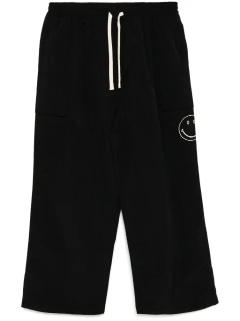 Joshua Sanders embroidered cargo trousers Black JS35A15119