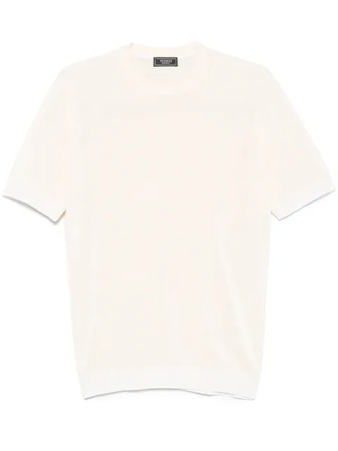 Peserico fine-knit T-shirt Neutrals R59038F12C9056