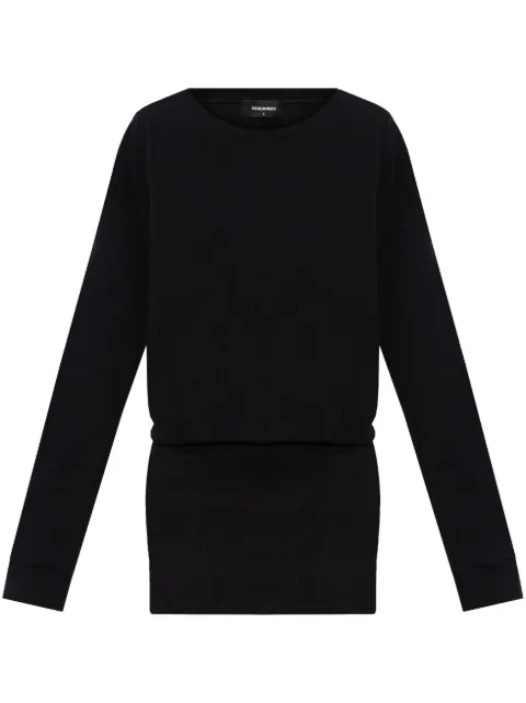 DSQUARED2 logo-print dress Black S72CV0623D20020