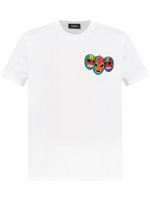 DSQUARED2 patch-applique T-shirt White S71GD1563S22743