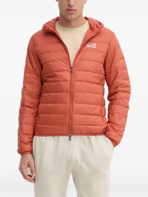 Ea7 Emporio Armani hooded quilted jacket Orange 8NPB24PNGPZ