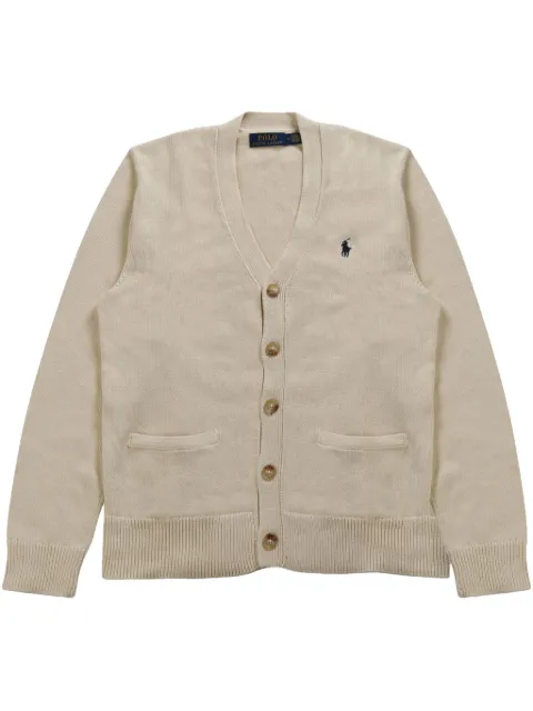 Polo Ralph Lauren Polo Pony-embroidered cardigan Neutrals 710961170003