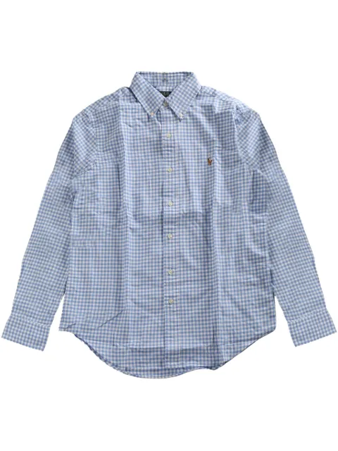 Polo Ralph Lauren check-print cotton shirt Blue 710813021019