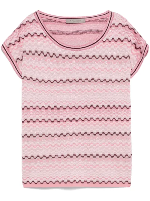 D.Exterior patterned-jacquard top Pink 60288