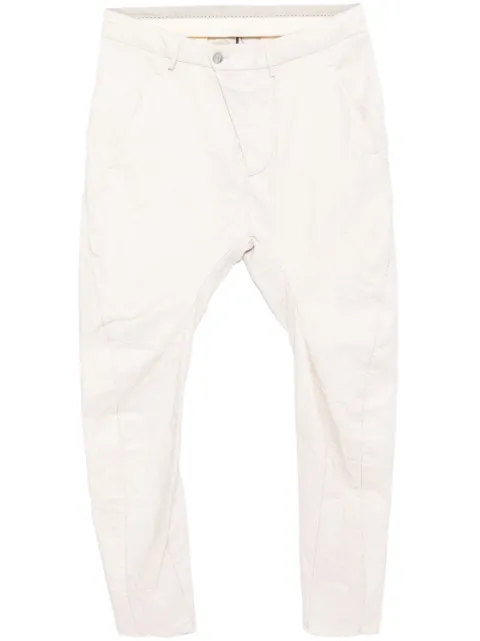 Masnada crease-effect trousers Neutrals M3402