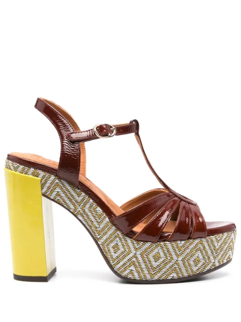 Chie Mihara 120mm Junni sandals Brown JUNNI