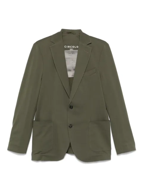 Circolo 1901 piqué-weave blazer Green CN4660