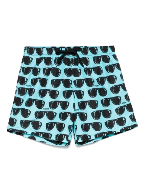 Moschino sunglasses-print swim shorts Blue A423193149314