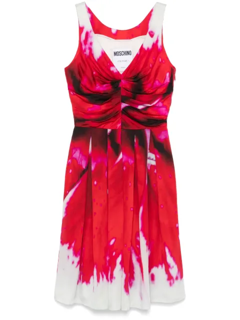 Moschino Pre-Owned 2000s pleated dress Red HOLAMOS107