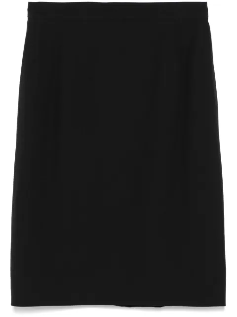 Ferragamo Pre-Owned 1990s silk skirt Black HOLAFERG011