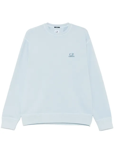 C.P. Company logo-embroidered sweatshirt Blue 18CMSS098B110044R