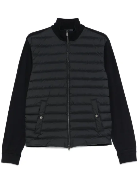 Herno zip-up padded cardigan Blue MP000128U70025