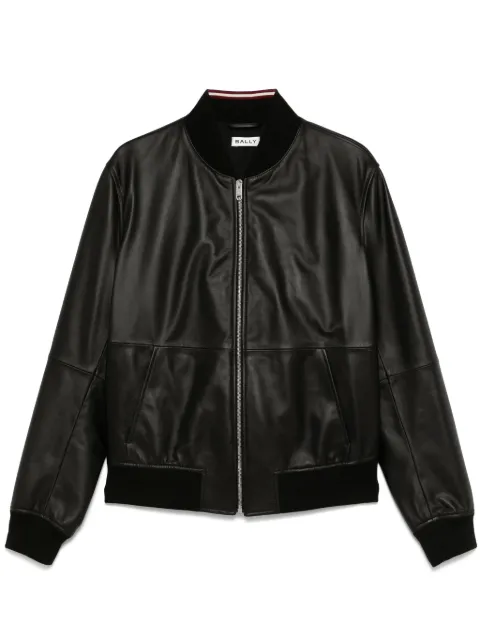 Bally bomber jacket in leather Black MLE054PE001