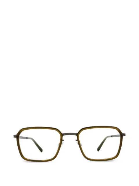Mykita Lauri geometric-frame glasses Green LAURI