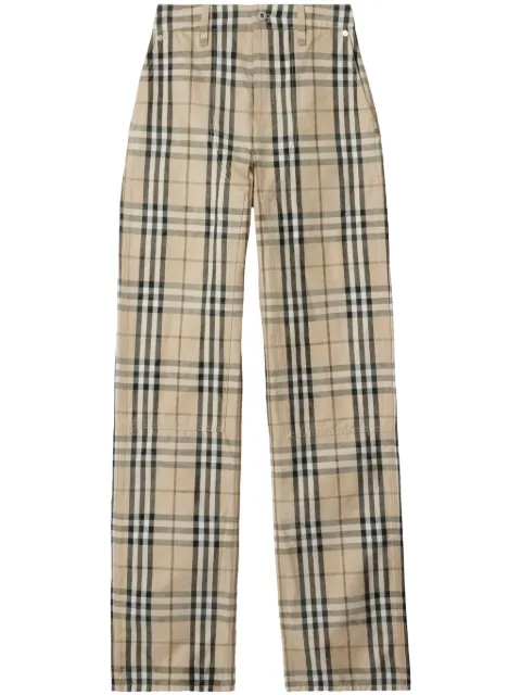 Burberry check pattern jeans Neutrals 8099181