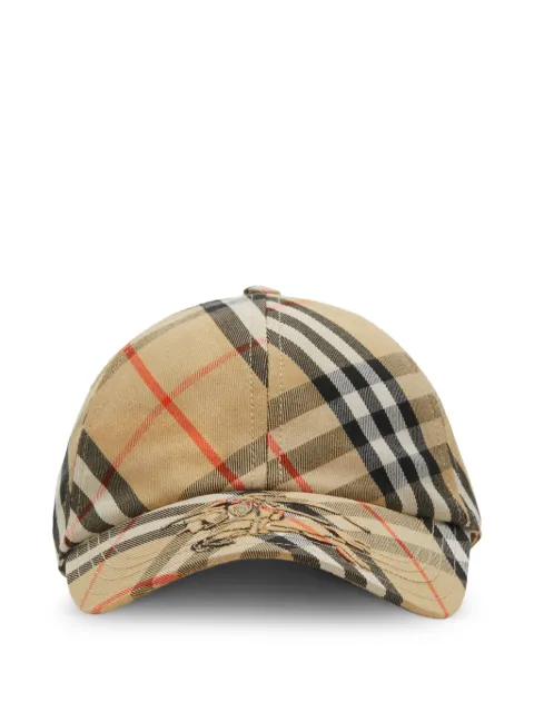 Burberry Vintage Check embroidered baseball cap Neutrals 8105282