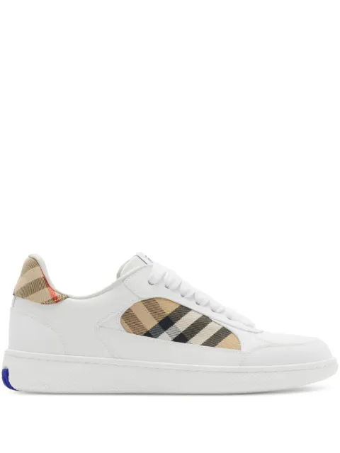 Burberry leather and Check Terrace sneakers​ White 8108654