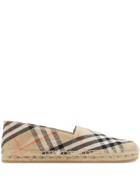 Burberry Check mews espadrilles​ Neutrals 8109180