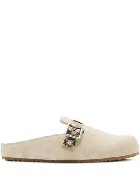 Burberry suede Urchin clogs White 8113302