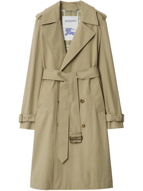 Burberry long-length trench coat Neutrals 8106349