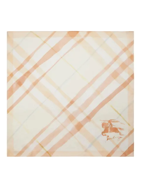 Burberry watercolour check scarf Neutrals 8105811