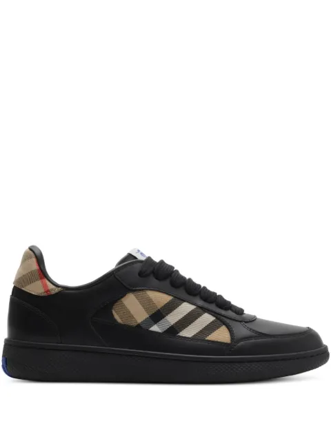 Burberry leather and Check Terrace sneakers​ Black 8108653