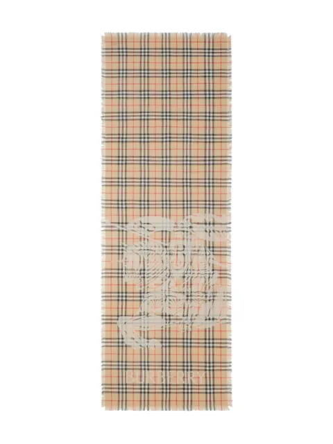 Burberry Signature knight motif scarf Neutrals 8105913