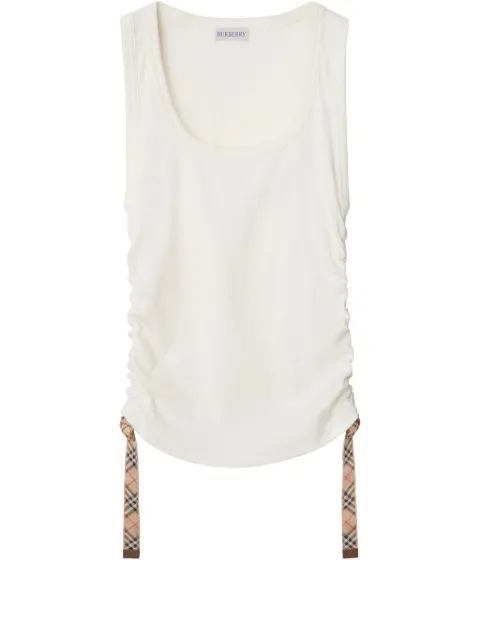 Burberry Festival stretch cotton tank top Neutrals 8109197