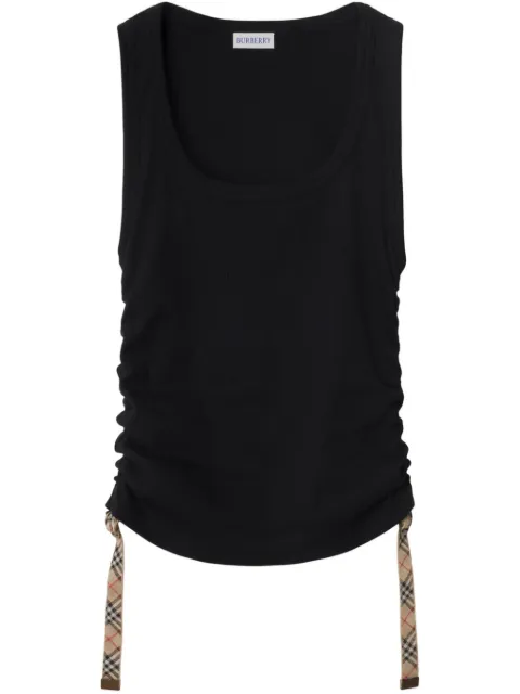 Burberry Festival cotton blend tank top Black 8109196