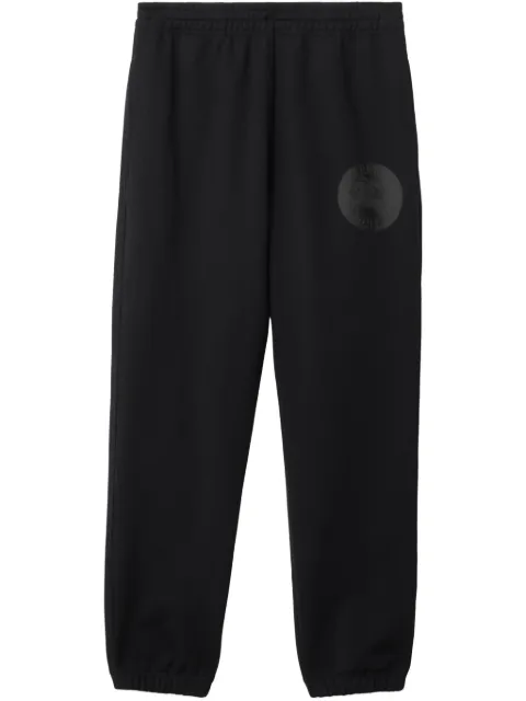 Burberry Equestrian Knight-print track pants Black 8106274