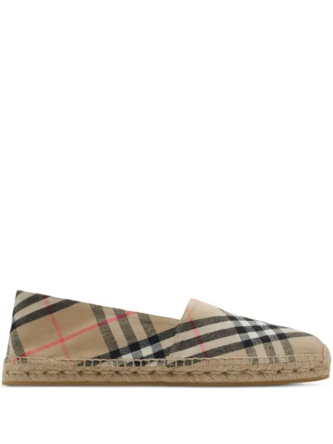 Burberry Check mews espadrilles​ Neutrals 8109235