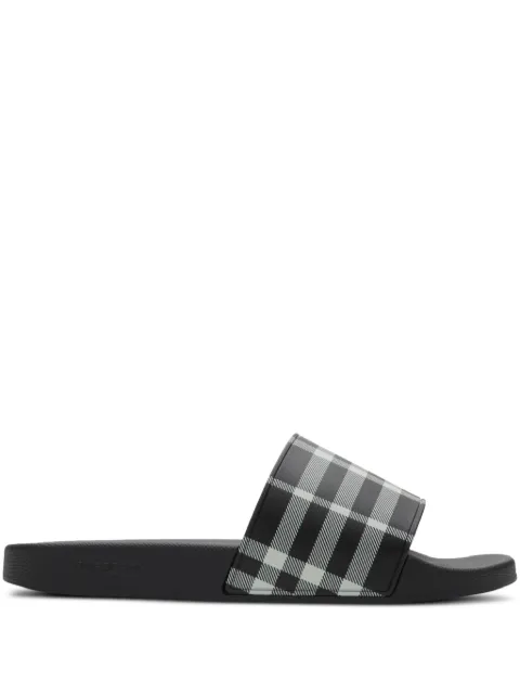 Burberry Check slides Black 8107514