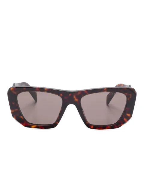 Prada Eyewear Symbole geometric-frame sunglasses Brown PRB18S17N06B