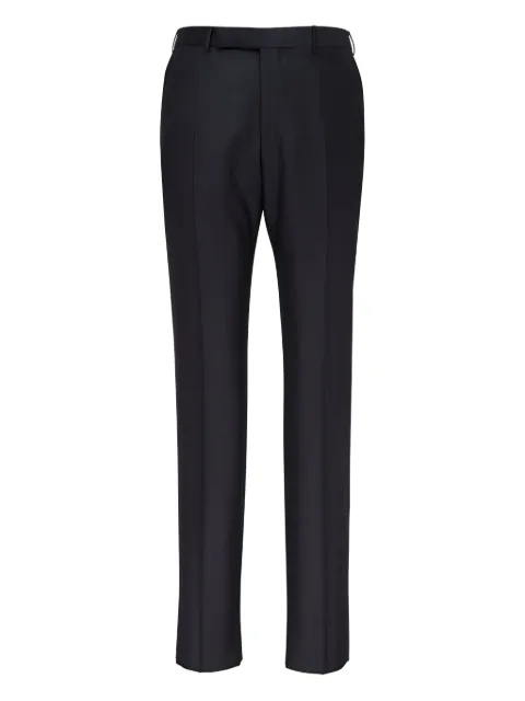Zegna flat-front wool trousers Grey C2268475TB12DKGRY