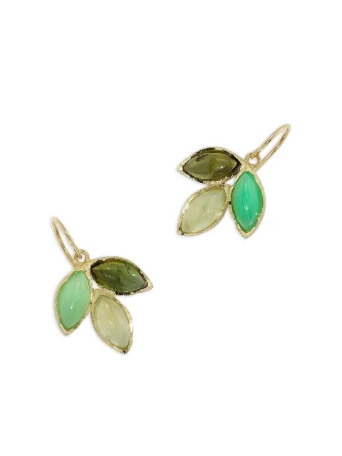 Irene Neuwirth 18kt yellow gold Classic Trio Dew multi-stone earrings Gold E206GTCHPR