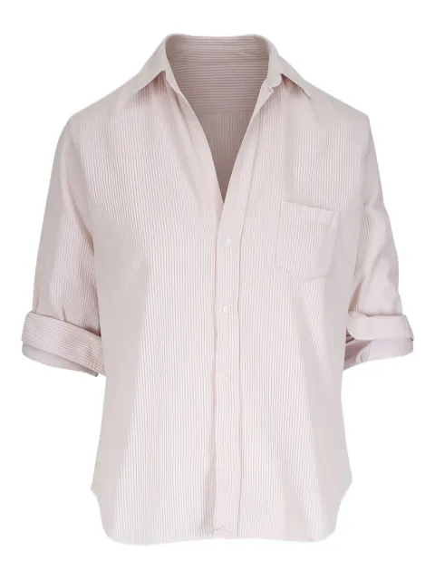 Frank & Eileen stripe cotton shirt Neutrals EILEENVWTC