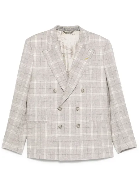 ETRO checked blazer Neutrals MRCA003199TQB50