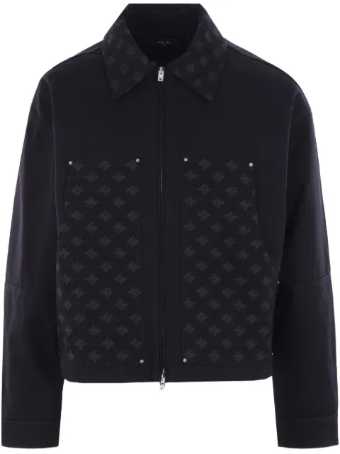 AMIRI Ma quad jacquard work jacket Black AMOUWJ1003