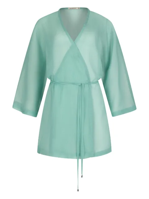 PARAMIDONNA Aurora beach cover-up Green CR25BCUAM