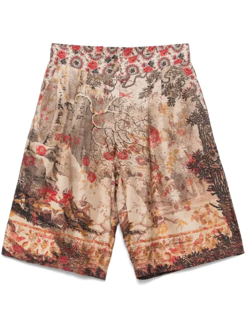 Pierre-Louis Mascia silk shorts Neutrals ALOESPN12533